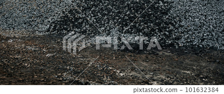 Pile rocks or gravel gray stone Pile rocks or gravel gray stone 101632384