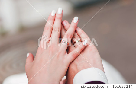 man and woman with wedding ring. 101633214