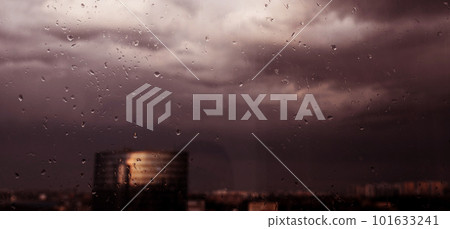 Rain drops on the window Rain drops on the window 101633241