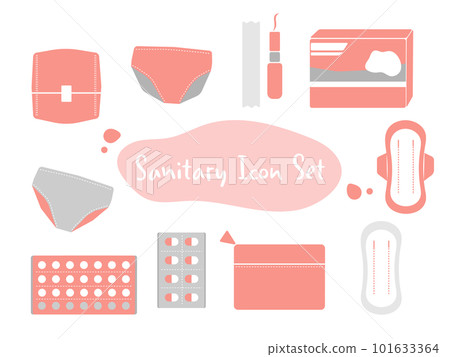 Sanitary icon illustration set 101633364