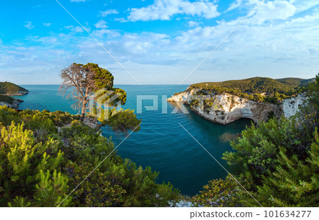 Summer evening Architello (Arch) of San Felice on the Gargano peninsula in Puglia, Italy Summer evening Architello (Arch) of San Felice on the Gargano peninsula in Puglia, Italy 101634277