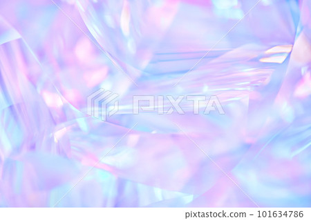 pastel neon blue, purple, lavender, mint holographic metallic foil background 101634786