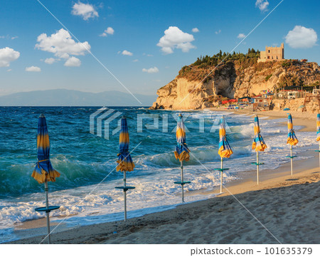 Santa Maria Island and Tropea beach, Calabria, Italy 101635379