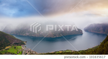 Stegastein Viewpoint view, Aurland, Norway 101635617