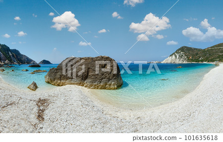 Petani Beach summer view (Kefalonia, Greece). All people are not recognize. 101635618