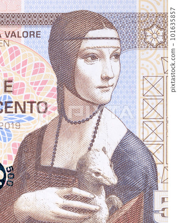 Lady with Ermine a portrait from money 101635857