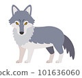沒有主線的簡單狼插畫 101636060