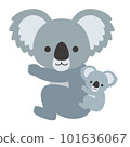 沒有主線的簡單考拉插畫 101636067