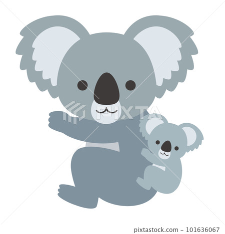 A simple koala illustration without a main line A simple koala illustration without a main line 101636067