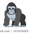 沒有主線的簡單大猩猩插畫 101636069