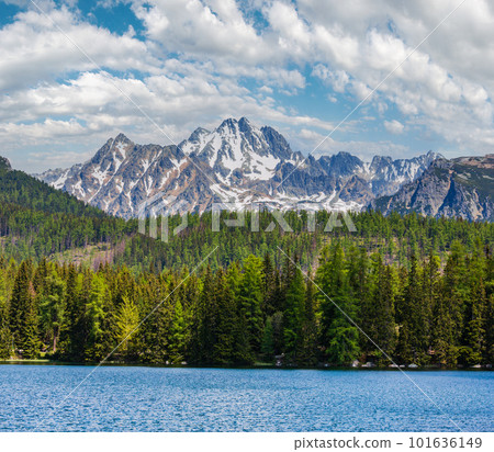 Strbske Pleso mountain lake spring view, Slovakia Strbske Pleso mountain lake spring view, Slovakia 101636149