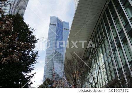 Skyscrapers in the sky ~ Toranomon Hills Mori Tower and Station Tower Skyscrapers in the sky ~ Toranomon Hills Mori Tower and Station Tower 101637372
