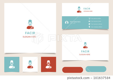 Fakir logo design with editable slogan. Branding book and business card template. Fakir logo design with editable slogan. Branding book and business card template. 101637584