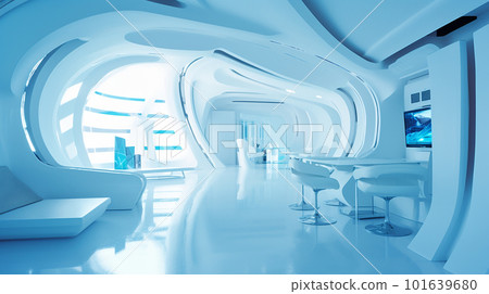 未來派的房子內部 101639680