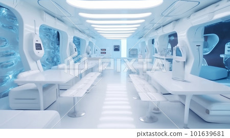 Futuristic house interior 101639681
