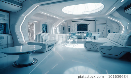 Futuristic house interior 101639684