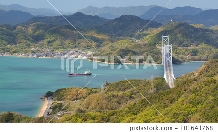 Innoshima Bridge 3 from Mukaishima Takamiyama Observatory 101641768