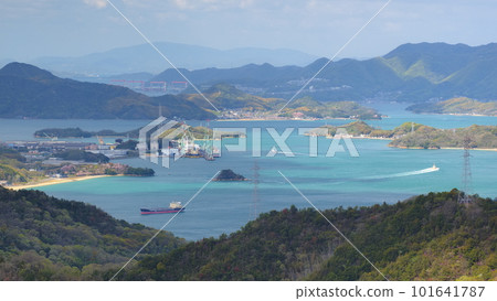 從向島高見山展望台 1 的鷺島方向 101641787