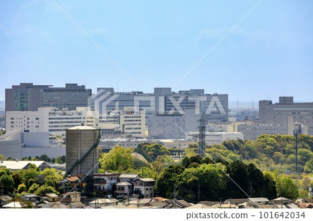 Toyota City, Toyota Motor Building Group seen from Nomiyama Observatory Toyota City, Toyota Motor Building Group seen from Nomiyama Observatory 101642034