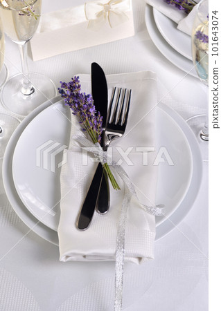 Table setting in Provence style Table setting in Provence style 101643074