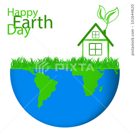 Planet earth with map and green leaves, logo or emblem, symbol. Earth day concept, greening the planet, caring for the environment. Ecologically clean planet Planet earth with map and green leaves, logo or emblem, symbol. Earth day concept, greening the planet, caring for the environment. Ecologically clean planet 101644620