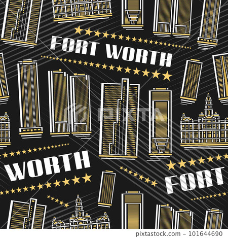 Vector Fort Worth Seamless Pattern 101644690