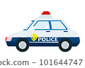 Cute illustration of a police car (vector illustration) 101644747
