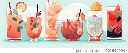 Non alcoholic summer cocktail drinks, mocktails Non alcoholic summer cocktail drinks, mocktails 101644994