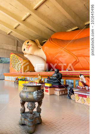 Wat Phothivihan in Tumpat Kelantan has the largest Reclining or Sleeping Buddha in Malaysia Wat Phothivihan in Tumpat Kelantan has the largest Reclining or Sleeping Buddha in Malaysia 101645496