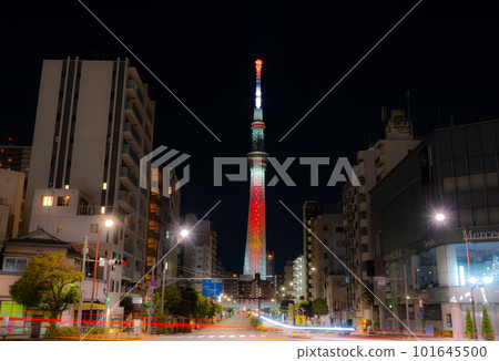 從市中心看到的夜空晴空塔 101645500