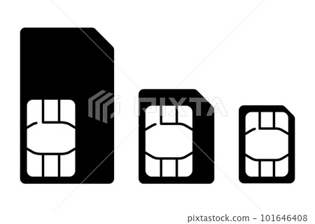 SIM 卡剪影 101646408