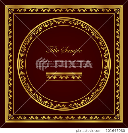 Luxury golden square and round frame set Luxury golden square and round frame set 101647080