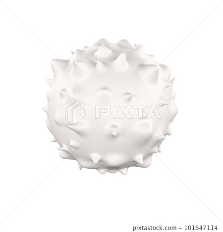 White blood cell 3d realistic icon analysis. Leukocytes medical illustration on white background with clipping path 101647114