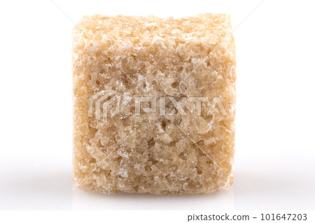 brown sugar cube isolated brown sugar cube isolated 101647203