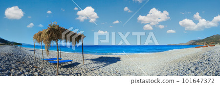 Summer morning beach (Borsh village, Albania). 101647372