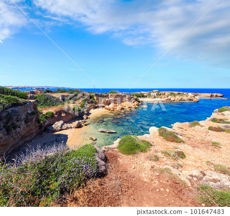 Sicily summer sea beach, Italy Sicily summer sea beach, Italy 101647483