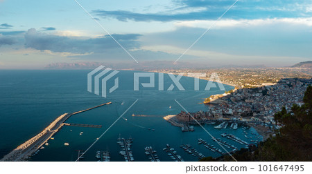 Castellammare del Golfo sea bay, Sicily, Italy 101647495