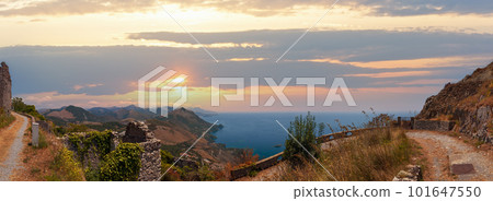 Summer Tyrrhenian sea coast, Maratea, Italy 101647550