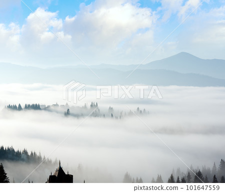 Autumn Carpathian village, Ukraine. Autumn Carpathian village, Ukraine. 101647559