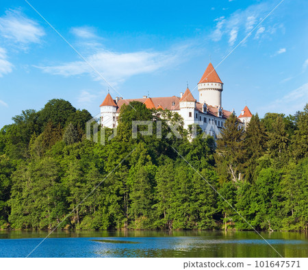 Konopiste Castle in Czech Republic and pond Konopiste Castle in Czech Republic and pond 101647571