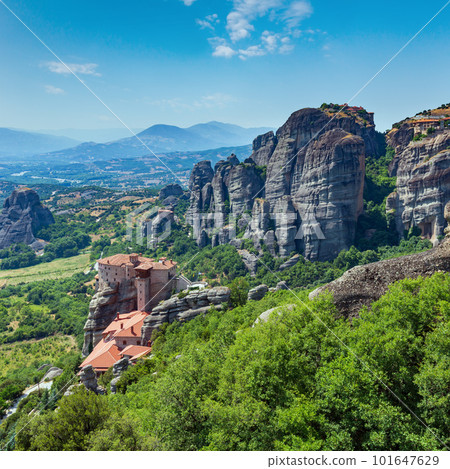 Summer rocky Meteora monasteries, Greece Summer rocky Meteora monasteries, Greece 101647629