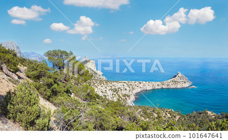 Coastline of Novyj Svit summer view (Crimea, Ukraine) Coastline of Novyj Svit summer view (Crimea, Ukraine) 101647641