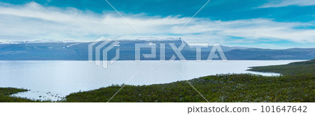 Tornetrask lake summer view ( Lapland, Sweden) Tornetrask lake summer view ( Lapland, Sweden) 101647642