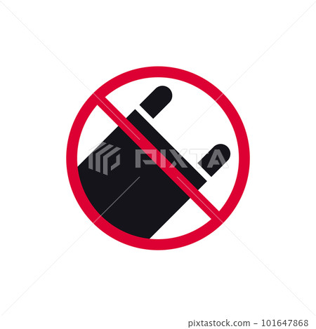 No use plastic bags prohibited sign, forbidden modern round sticker, vector illustration No use plastic bags prohibited sign, forbidden modern round sticker, vector illustration 101647868
