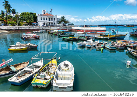 The old port of Salvador da Bahia in Brazil The old port of Salvador da Bahia in Brazil 101648259