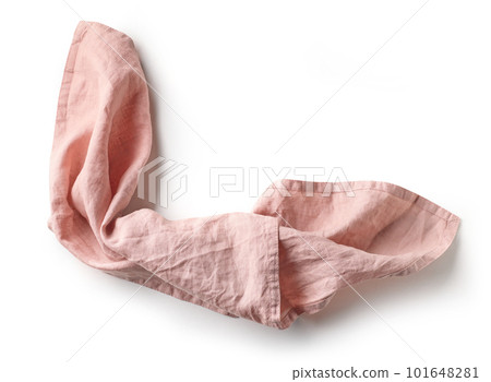 crumpled cotton napkin crumpled cotton napkin 101648281