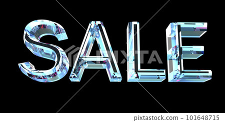 3d render volumetric inscription sale on a black background. 3d render volumetric inscription sale on a black background. 101648715