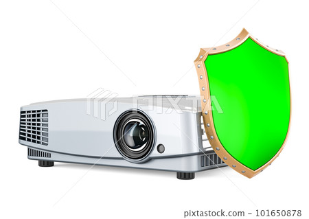 Projector with shield, 3D rendering 101650878