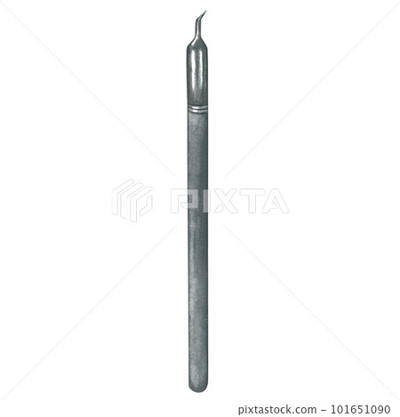 Multifunctional tool for laminating eyelashes. Watercolor illustration on a transparent background made by hands Multifunctional tool for laminating eyelashes. Watercolor illustration on a transparent background made by hands 101651090