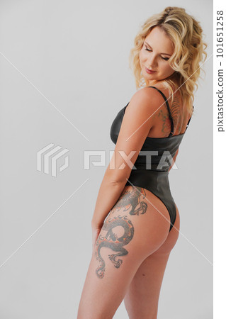 sexy lingerie maternity 18 Sexy Thigh Tattoos for Women That You'll Love